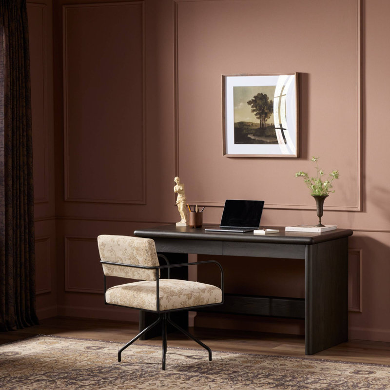 Denton Standing Desk-Smoked Black Sungkai Veneer-Thick