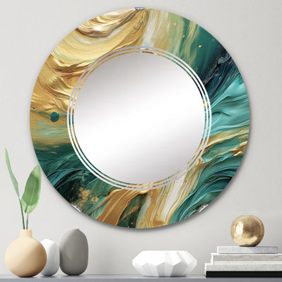 Kohaku - Miroir mural moderne rond