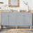Accent Cabinet With Geometric Patterns, Entryway Cabinet-1298371035