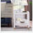 Boho Style Square Side Table With Tempered Glass Top And Metal Frame, 2-Tier Design For Living Room And Bedroom-294023233