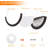 Color Temperature Adjustable Dimmable Wall Sconce,LED Half Moon Wall Fixture-1025124583