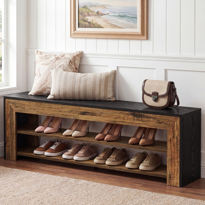 Banc de rangement pour chaussures 63 "