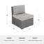 Canapé modulaire d'extérieur en rotin Martha Stewart Bedford-109713905-109713908