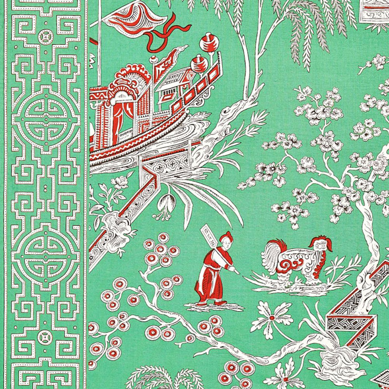 Matsudana Fabric, Jade