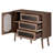  39.5“ Modern Sideboard With Glass Doors