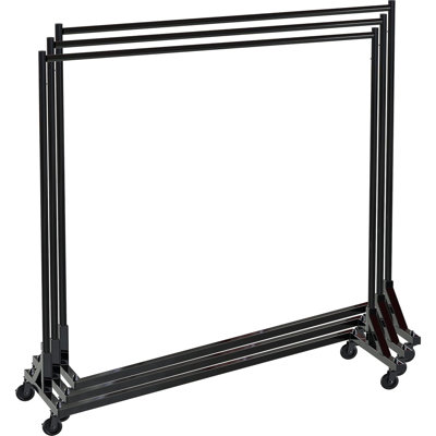 Commercial Z Base Garment Rack, Black