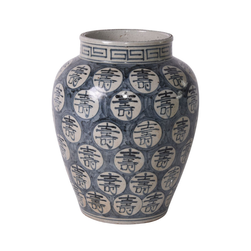 Pot en porcelaine d’intérieur/extérieur bleu 11,5 po