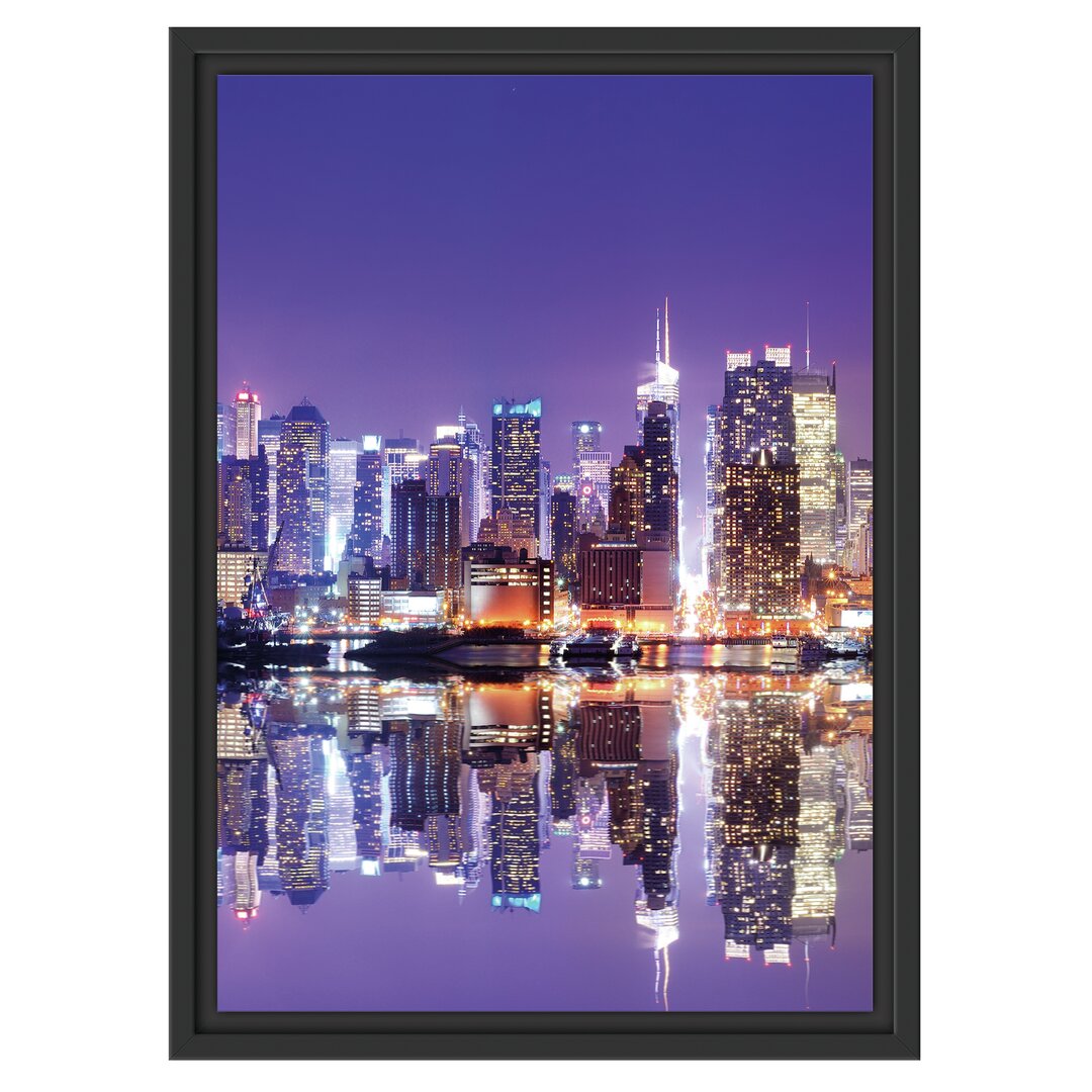 Gerahmtes Wandbild Manhattan Skyline