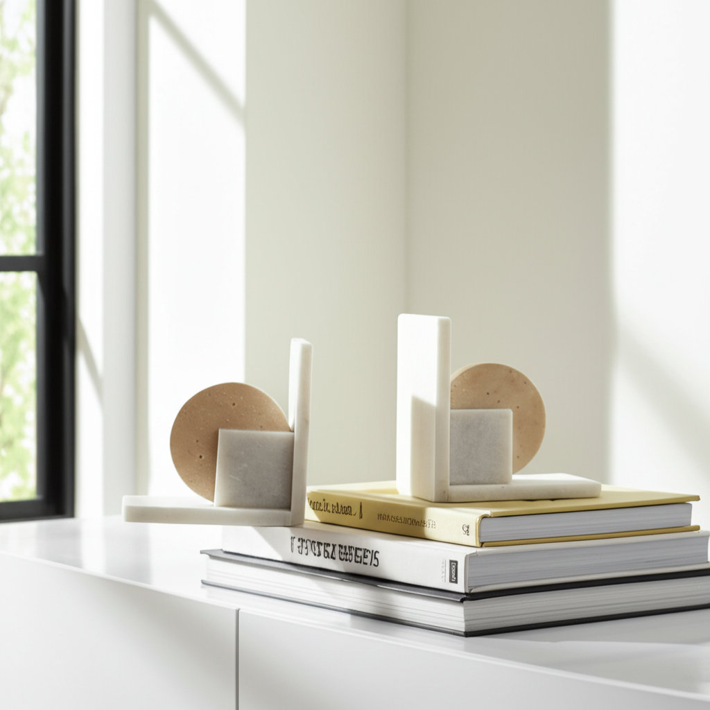 Stone and Marble Bookends
