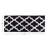 Freida 24x60-inch Cotton Bathroom Rug with Trellis Pattern and Non-Slip Base - Machine Washable-2038635437
