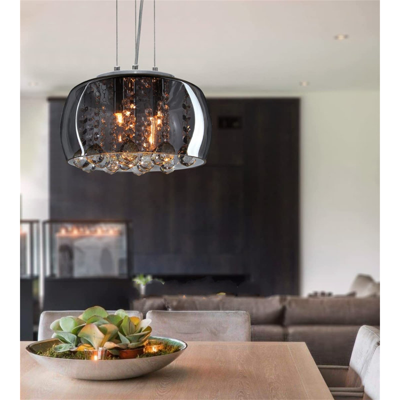 URBNLIVING 3 - Light Grey Single Pendant