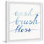 Brush and Floss 1 Piece Single Picture Frame Wall Art-1112679464
