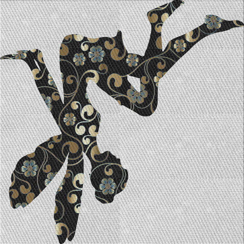 Tapis gris, Carré 4 pi