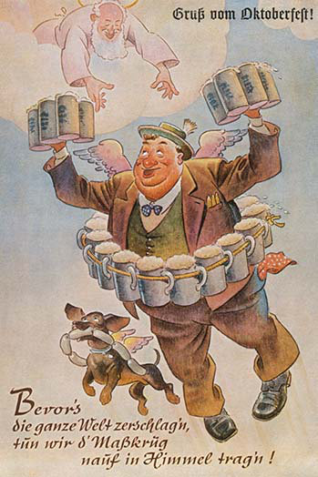 Cadeau de octoberfest-imprimé publicitaire, H 42 po x l 28 po x P 1,5 po