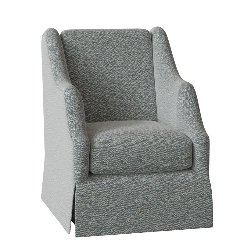 Claudette Sunbrella® Boucle Armchair, Maya Cyan