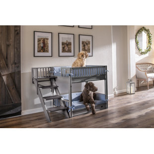 ECOFLEX Dog Bunk Bed with Removable Cushions