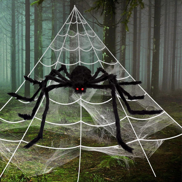 The Holiday Aisle® Halloween Spider Black Atmosphere Decoration ...