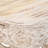 Hadlei Coffee Table Handcrafted Mango Wood Floral Carved Cut Out Design Distressed White Finish 33 Inch
