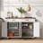 Durarte 53.5"W Kitchen Island, Locking Wheels, Drop Leaf-1773416309-1784706937