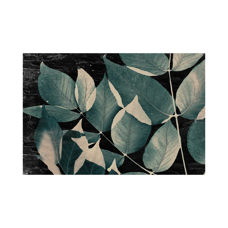 Dusty Leaves II by Kimberly Allen - Wrapped Canvas Print, 20.32 cm H x 30.48 cm W