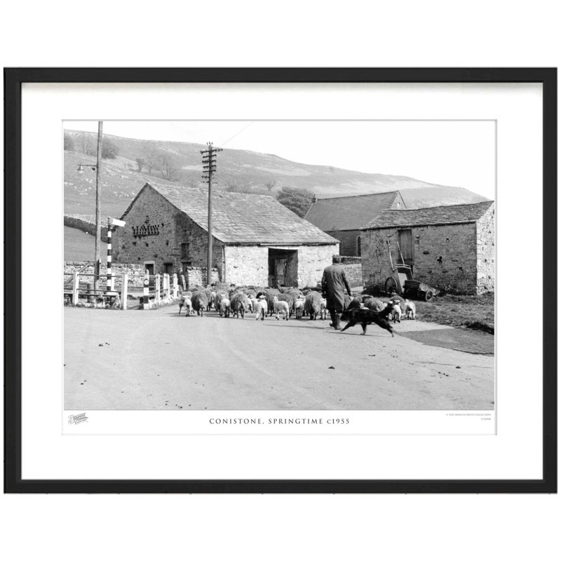 Conistone, Springtime C1955 - Single Picture Frame Print, 60cm H x 80cm W x 2.3cm D