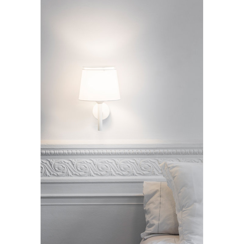 Savoy Wall Lamp, Matt White, White