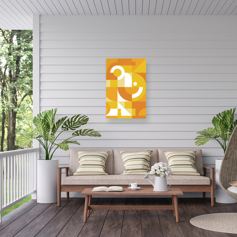 Incado Orange Graphics Outdoor  Canvas, H 12 po x l 19 po