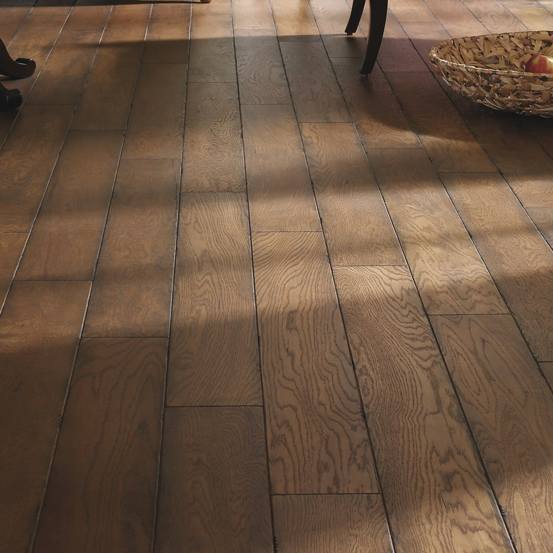 European Traditions Oak 3/8 Thick x 5" Wide x Varying Length Engineered Hardwood Flooring Easoon USA 