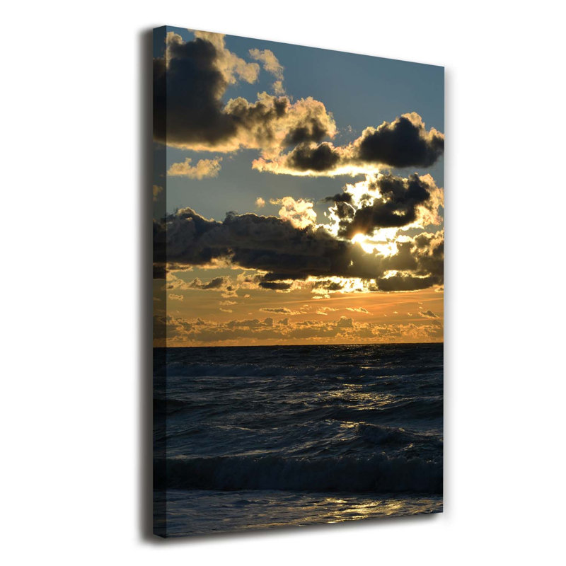 Sunset Sea - Wrapped Canvas Print