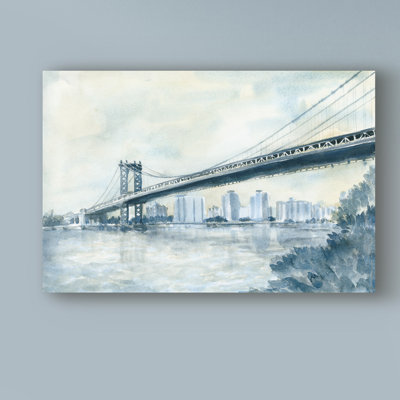 « city bridge ii », reproduction de peinture à l’acrylique sur toile tendue