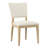 Dian Cotton Blend Side Chair in White/Natural
