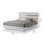 Lit plateforme tapissier Saihan-1192548057