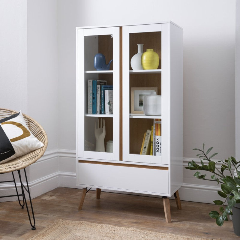 Druzy Display Cabinet, White