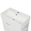 Meuble-lavabo mural de 21,8 po avec lavabo, armoire flottante murale, grand tiroir, tablette réglable, porte-papier hygiénique, système de fermeture en douceur, blanc-121294453