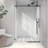 5476 BLACK Frameless One Fixed And One Shifted Shower Door, 70MM 304 Stainless Steel Large Pulleys With Adjustable Soft Closing Function,With Nano Easy Cleaning And Stick Explosion-Proof Menbrance