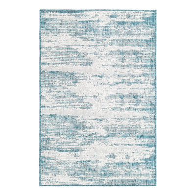 Tapis intérieur / extérieur bleu sarcelle Cartago