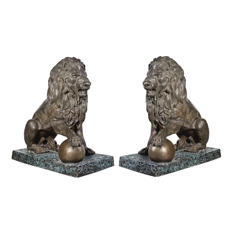 Lion Bronze Garden Statue