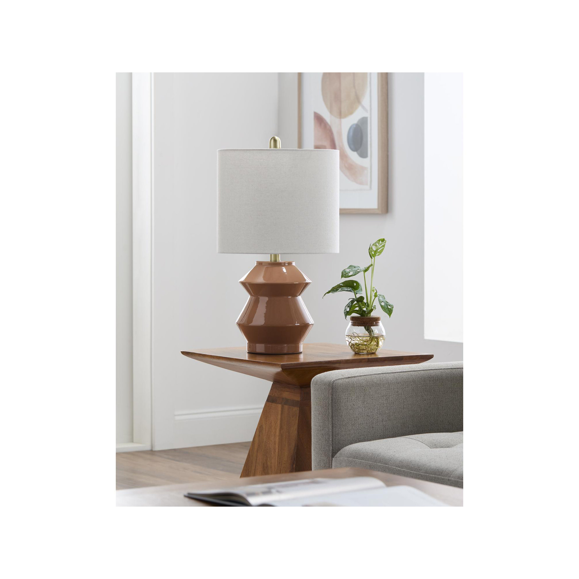 Boyes Ceramic Table Lamp, Brown