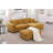 Chira Upholstered Wide Seat Sofa Chaise Sectional with Ottoman-1370130748-1381263555