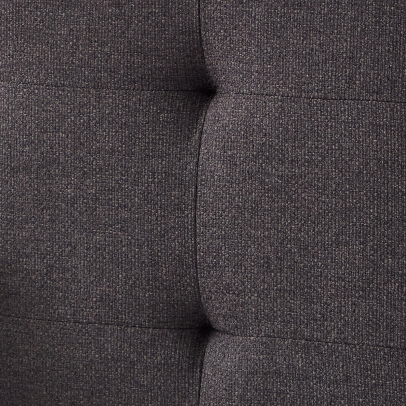 Tête de lit tapissier Aijha, Très grand, Gris anthracite texturé