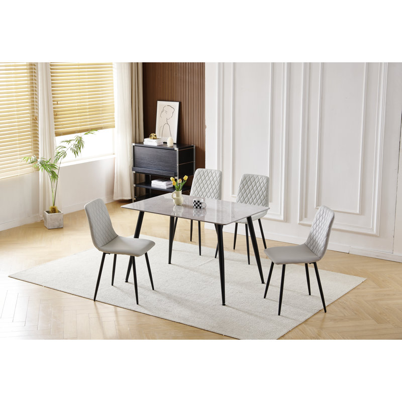 Argenta Dining Set, Light Grey