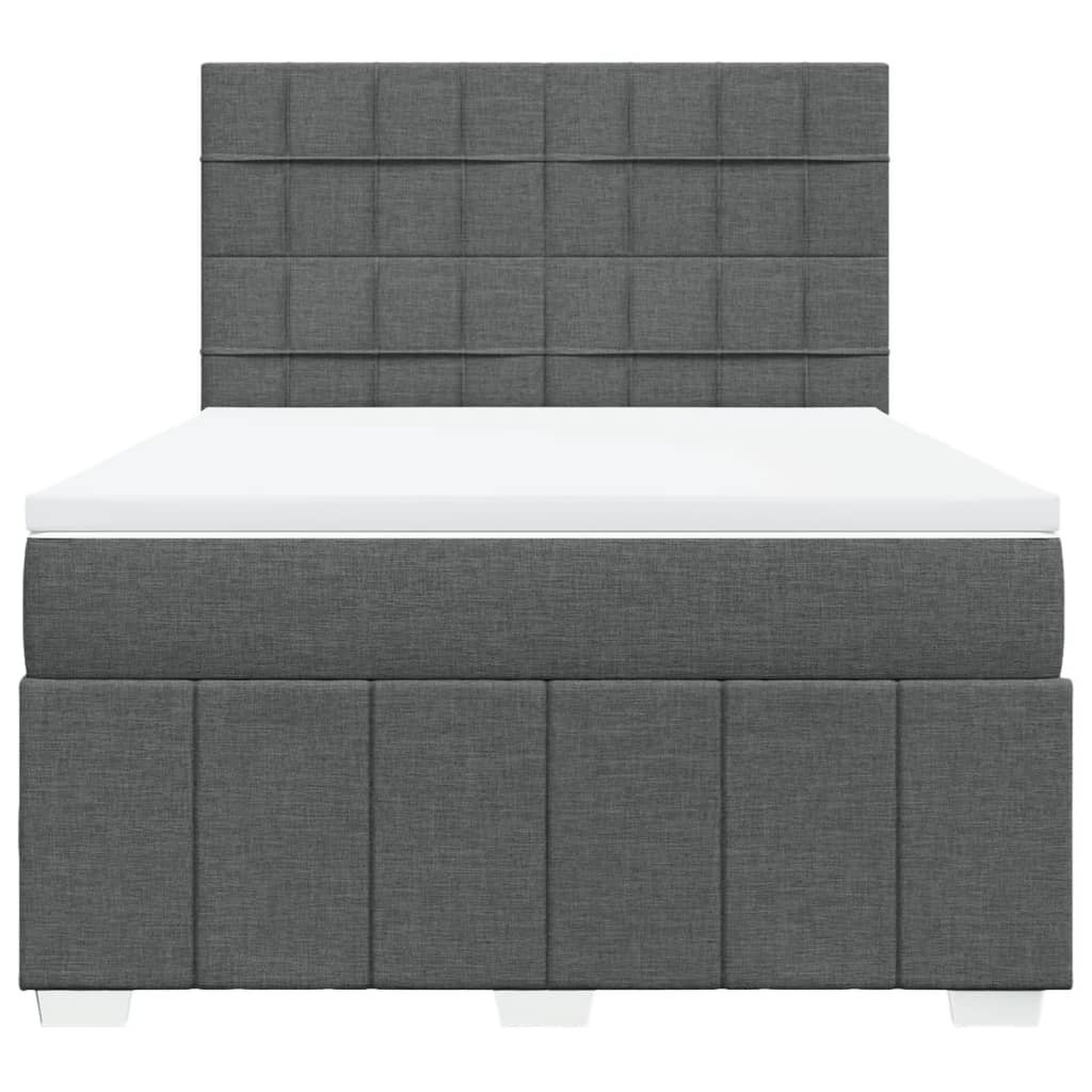 Vidaxl Boxspringbett mit Matratze Schwarz 200x200 cm Samt