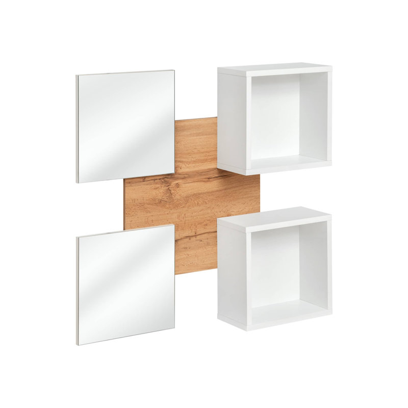 Ladaja Wall Mirror with Shelves