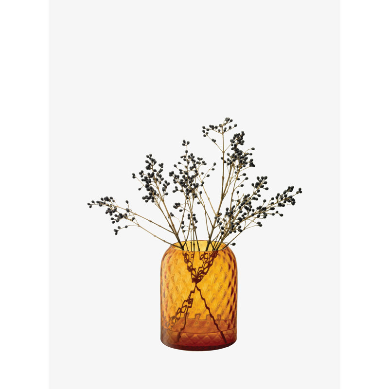 Dapple Hurricane Candle Holder, Sun Amber