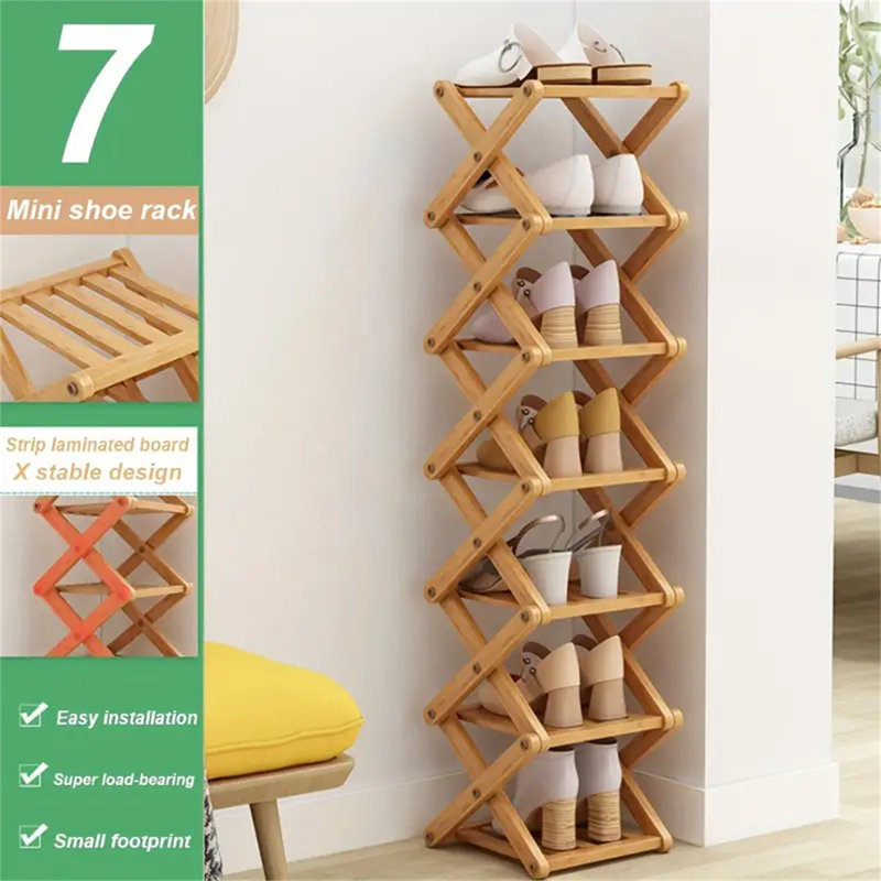 7 Pair Shoe Rack