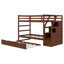Lit superposé simple au-dessus de simple avec lit gigogne Janyll Kids-512918735