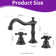 2-handle Bathroom Faucet with Drain Assembly