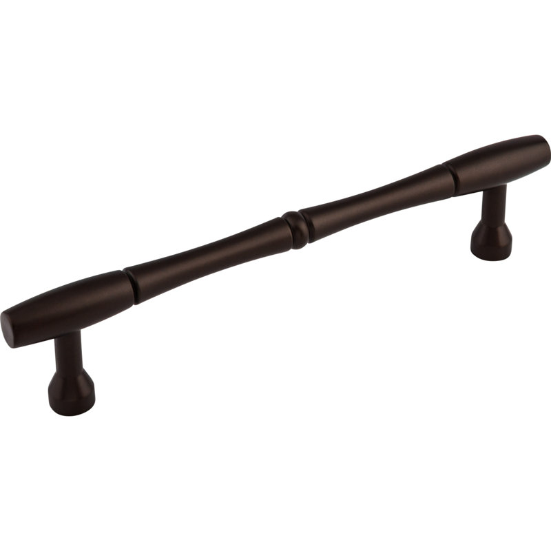 Bamboo Bar Pull, Oiled Rubbed Bronze, 7" Center to Center