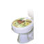 Décalcomanie de siège de toilette Cabin Watercolor Outhouse - Couvercle de vinyle statique-4321361