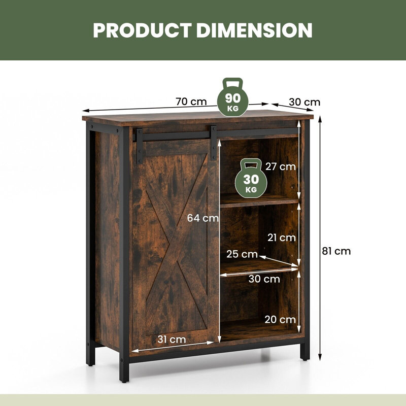 Wytheville 70cm Sideboard